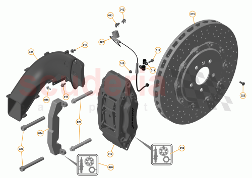 Part Diagram for McLaren 11CA018CP