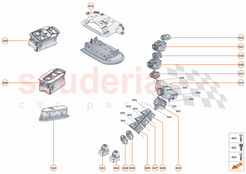 Part Diagram for McLaren 14MA022SP