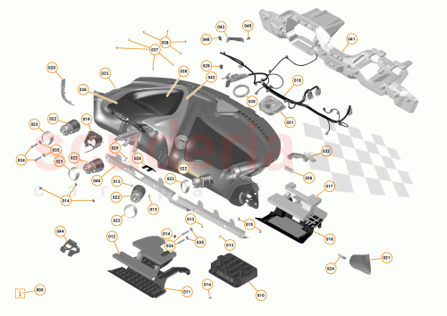 Part Diagram for McLaren 00RA430