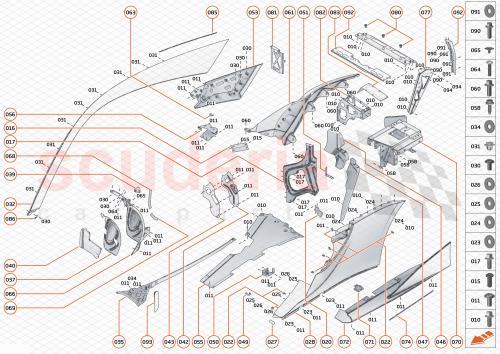Part Diagram for McLaren 00RB185