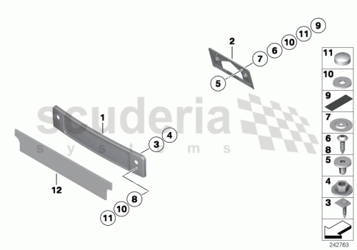 Part Diagram for Rolls Royce 51 18 1823474