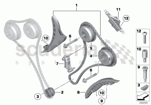 Part Diagram for Rolls Royce 11 36 7598002
