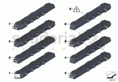 Part Diagram for Rolls Royce 61 31 9203228