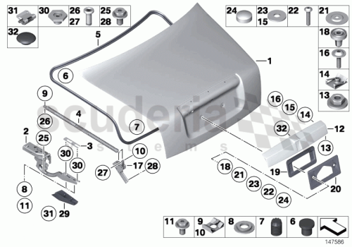 Part Diagram for Rolls Royce 51 33 7031425