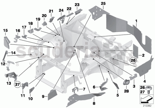 Part Diagram for Rolls Royce 41 13 7079551