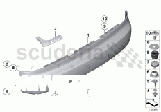 Part Diagram for Rolls Royce 51 12 7166104