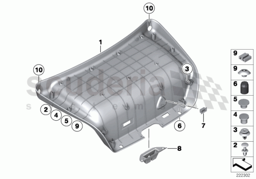 Part Diagram for Rolls Royce 51 49 7238580