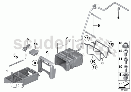 Part Diagram for Rolls Royce 51 16 6967745