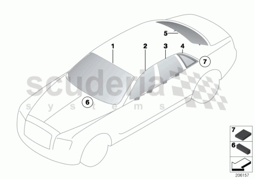 Part Diagram for Rolls Royce 51 31 7204984