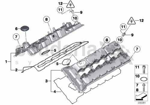 Part Diagram for Rolls Royce 12 14 1748398