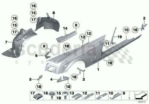 Part Diagram for Rolls Royce 41 21 7138225