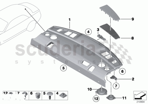 Part Diagram for Rolls Royce 51 71 7154520