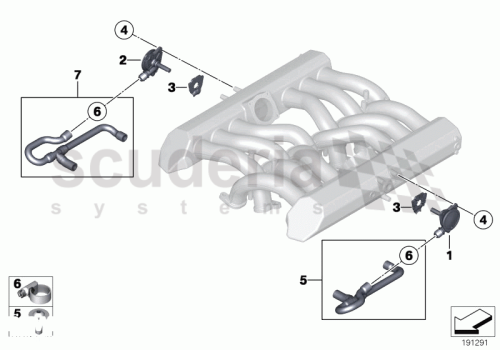 Part Diagram for Rolls Royce 11 61 7549715