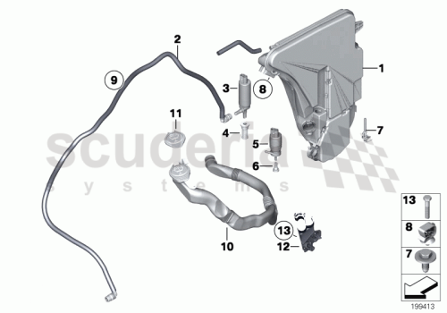 Part Diagram for Rolls Royce 61 67 8374382