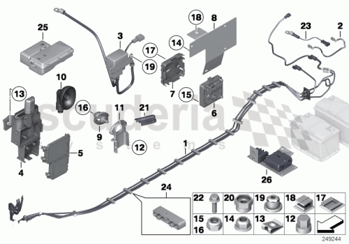 Part Diagram for Rolls Royce 61 13 0150676
