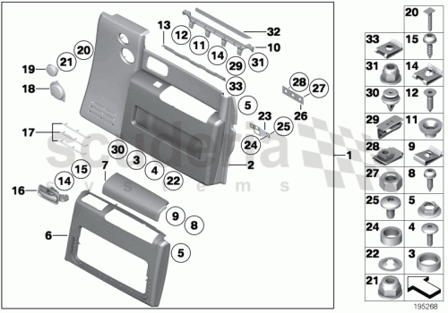 Part Diagram for Rolls Royce 51 41 7252511