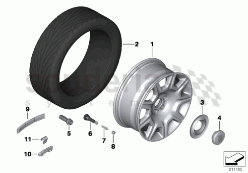 Part Diagram for Rolls Royce 36 13 6773454