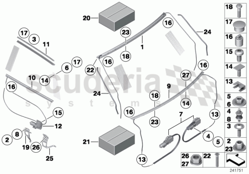 Part Diagram for Rolls Royce 51 42 6988859