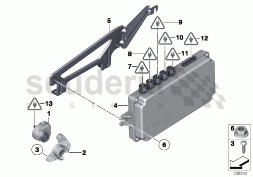 Part Diagram for Rolls Royce 63 14 7220671