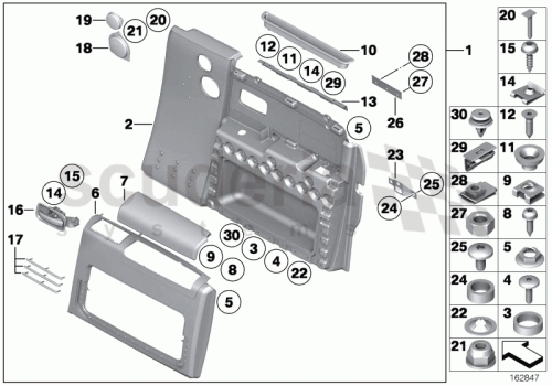 Part Diagram for Rolls Royce 54 21 8187779