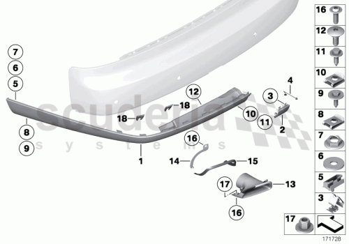 Part Diagram for Rolls Royce 51 12 7229163