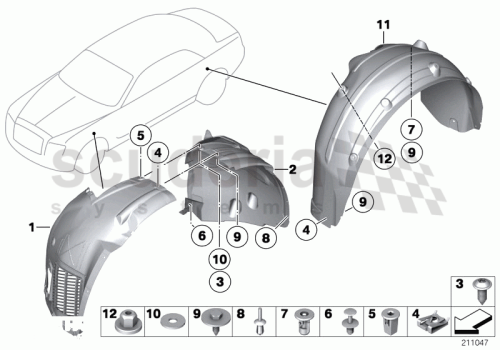 Part Diagram for Rolls Royce 51 16 1881149