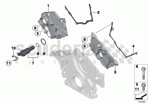 Part Diagram for Rolls Royce 11 14 7506424