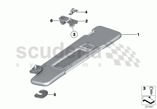 Part Diagram for Rolls Royce 51 16 7257777