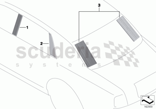 Part Diagram for Rolls Royce 51 46 0432365