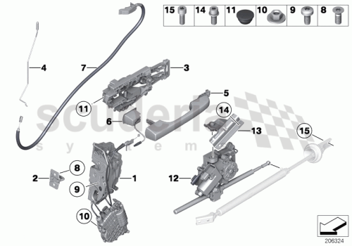 Part Diagram for Rolls Royce 51 71 7273873