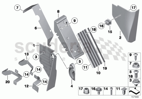 Part Diagram for Rolls Royce 51 43 7072903