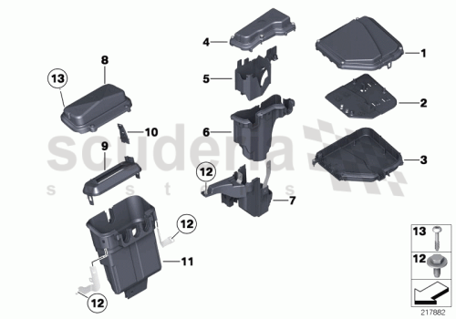 Part Diagram for Rolls Royce 12 90 7555158