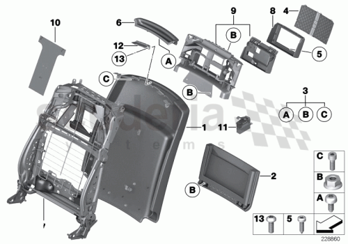 Part Diagram for Rolls Royce 52 10 7040079
