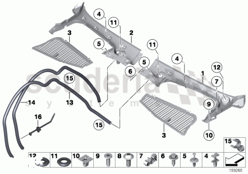 Part Diagram for Rolls Royce 51 71 7165614