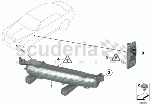 Part Diagram for Rolls Royce 63 12 7211431