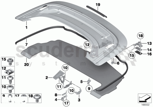 Part Diagram for Rolls Royce 51 17 7180507