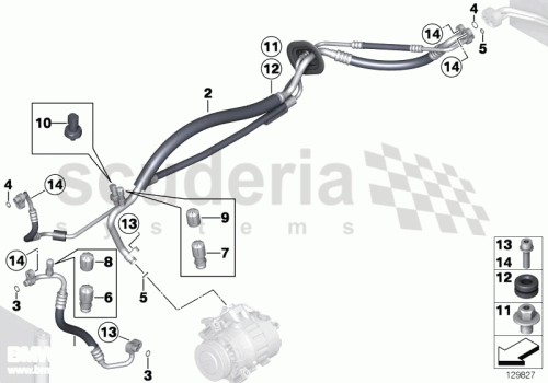 Part Diagram for Rolls Royce 64 53 6940460