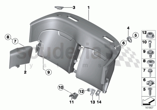 Part Diagram for Rolls Royce 52 20 6970879
