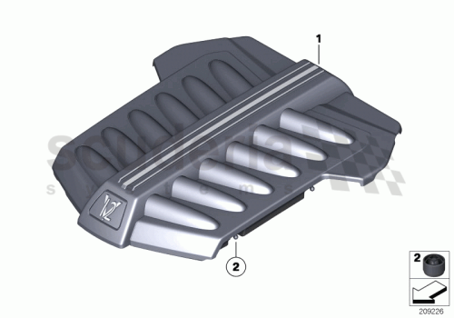 Part Diagram for Rolls Royce 13 71 7577501