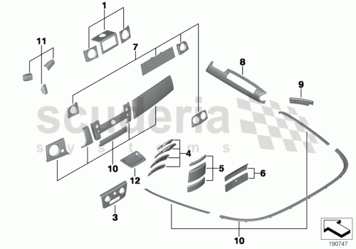 Part Diagram for Rolls Royce 51 16 9170629
