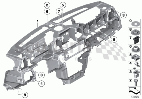 Part Diagram for Rolls Royce 51 45 6987978