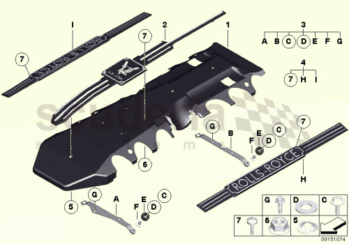 Part Diagram for Rolls Royce 11 61 7527235