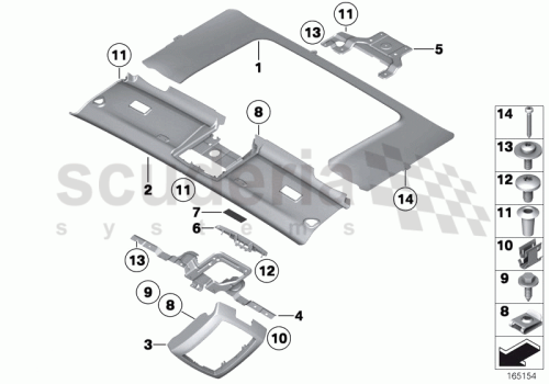 Part Diagram for Rolls Royce 51 44 7148597