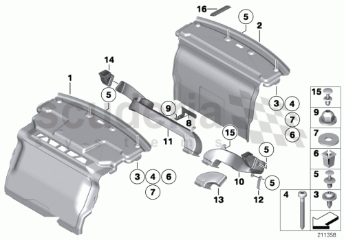 Part Diagram for Rolls Royce 51 47 7261640