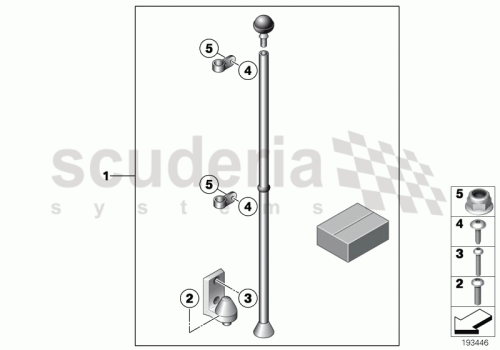 Part Diagram for Rolls Royce 51 45 2155871
