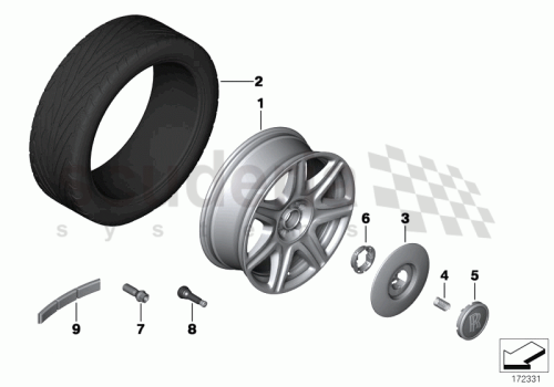 Part Diagram for Rolls Royce 36 11 6790814