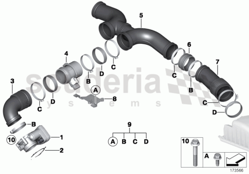 Part Diagram for Rolls Royce 13 71 7527555