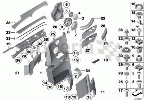 Part Diagram for Rolls Royce 51 43 9158739