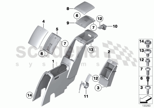Part Diagram for Rolls Royce 51 41 7023922