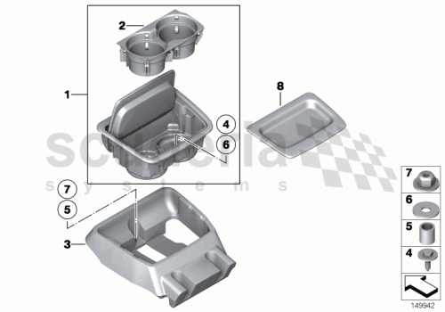 Part Diagram for Rolls Royce 51 71 8254528